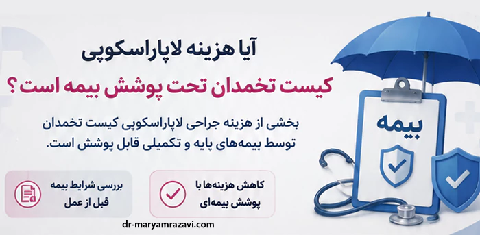 هزینه لاپاراسکوپی تخمدان با بیمه